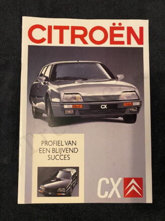 Brochure Citroën CX Alle Types  1989