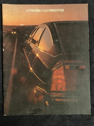 Brochure Citroën CX 2400 Prestige injectie  1978 ㅤㅤㅤㅤㅤㅤㅤㅤㅤ