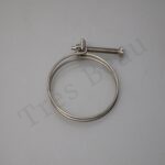 Veercilinderhoes klem CX 35/37 mm ( RVS )